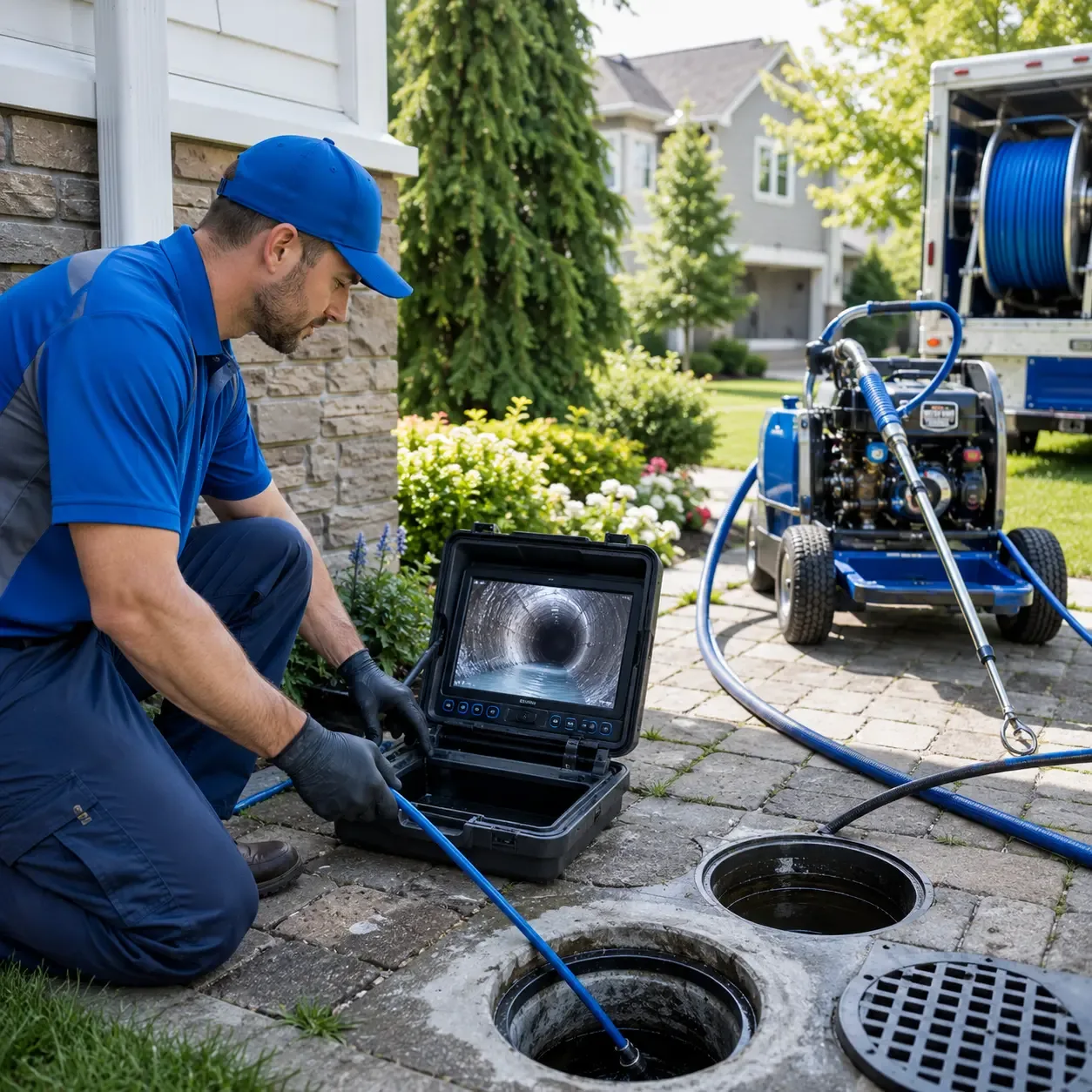 Outdoor drain cleaning professionals serving Sharpsville, PA